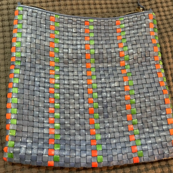 Clare V woven clutch with tabs - Picture 2 of 4
